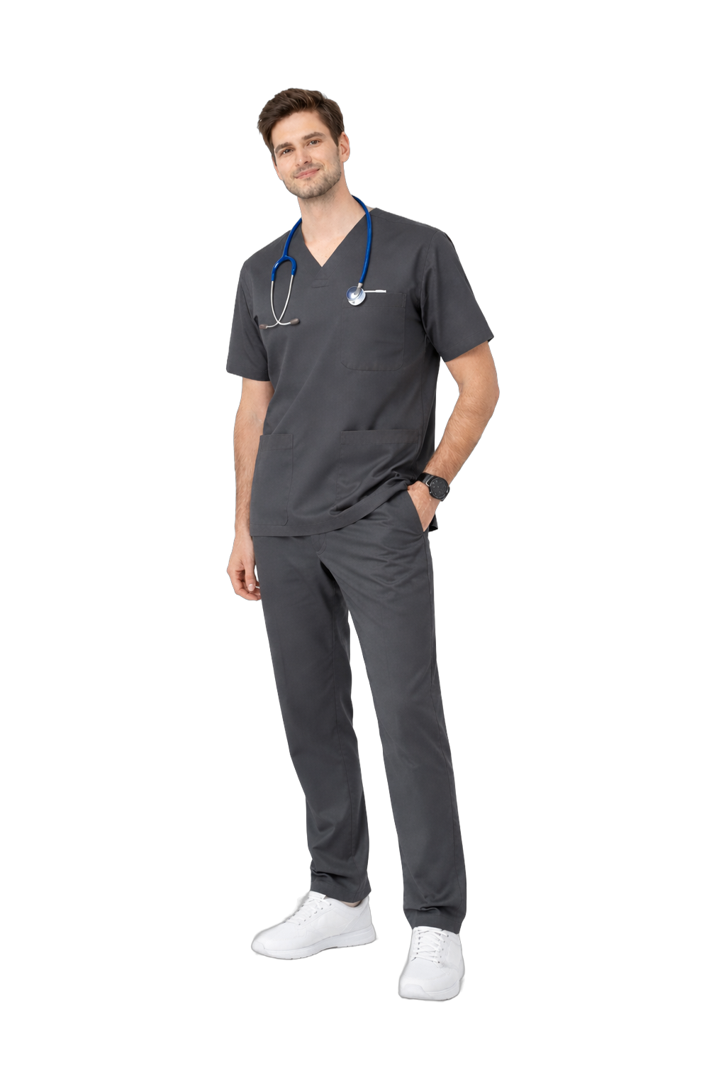 Uniformă medicală bărbat – bluză + pantalon 2